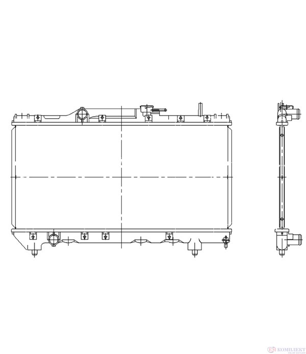 РАДИАТОР ВОДЕН TOYOTA CARINA E SPORTSWAGON (1993-) 1.8 i - NRF