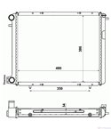 РАДИАТОР ВОДЕН RENAULT R 19 II (1991-) 1.9 D - NRF