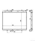 РАДИАТОР ВОДЕН PEUGEOT 407 SW (2004-) 2.0 16V - NRF