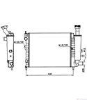 РАДИАТОР ВОДЕН CITROEN AX (1986-) 1.0 E - NRF