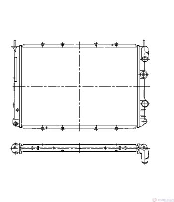 РАДИАТОР ВОДЕН RENAULT MEGANE I COACH (1996-) 2.0 i - NRF