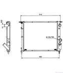 РАДИАТОР ВОДЕН RENAULT CLIO I (1990-) 1.8 Rsi - NRF