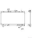 РАДИАТОР ВОДЕН TOYOTA CARINA E SPORTSWAGON (1993-) 2.0 i - NRF