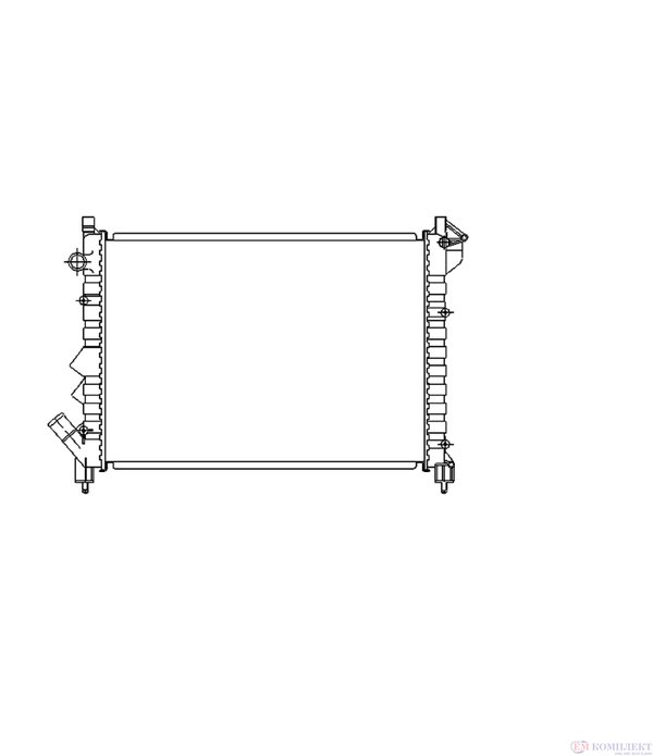 РАДИАТОР ВОДЕН RENAULT LAGUNA (1993-) 2.0 - NRF
