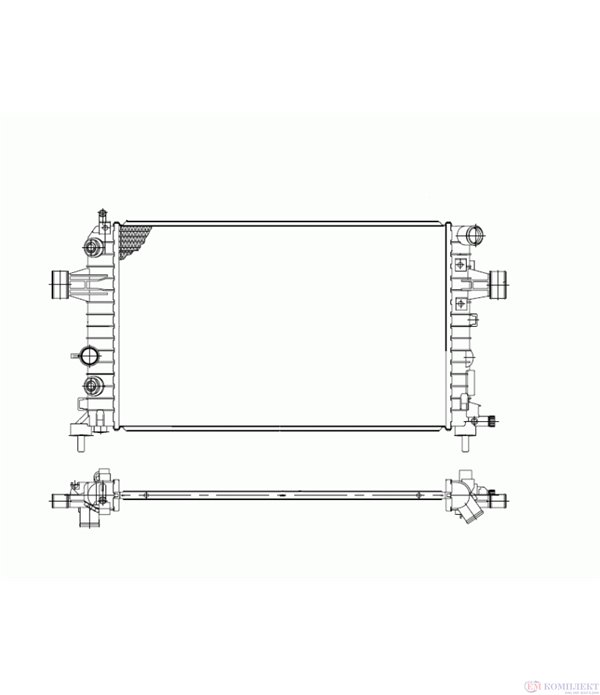 РАДИАТОР ВОДЕН OPEL ZAFIRA (2005-) 1.6 - NRF