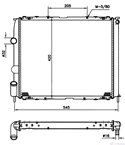 РАДИАТОР ВОДЕН RENAULT CLIO II (1998-) 1.2 16V - NRF