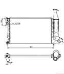 РАДИАТОР ВОДЕН PEUGEOT PARTNER COMBISPACE (1996-) 1.4 - NRF