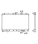 РАДИАТОР ВОДЕН MITSUBISHI GALANT IV (1988-) 1.8 - NRF