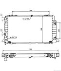 РАДИАТОР ВОДЕН AUDI 80 AVANT (1991-) 2.0 - NRF