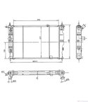 РАДИАТОР ВОДЕН VAUXHALL ASTRA MK III (1991-) 1.4 i 16V - NRF