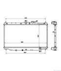 РАДИАТОР ВОДЕН HONDA ACCORD IV (1989-) 2.0 16V - NRF