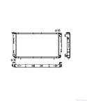 РАДИАТОР ВОДЕН SUBARU LEGACY I (1989-) 2.2 4WD - NRF