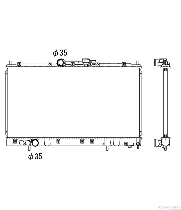 РАДИАТОР ВОДЕН MITSUBISHI GALANT VI COMBI (1996-) 2.0 - NRF