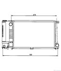 РАДИАТОР ВОДЕН BMW 5 SERIES E34 TOURING (1991-) 520 i - NRF