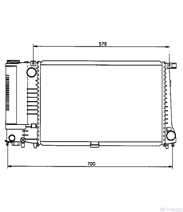РАДИАТОР ВОДЕН BMW 5 SERIES E34 TOURING (1991-) 520 i - NRF