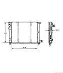 РАДИАТОР ВОДЕН CITROEN AX (1986-) 1.5 D - NRF