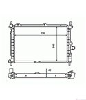 РАДИАТОР ВОДЕН VAUXHALL ASTRA MK III (1991-) 1.7 TD - NRF