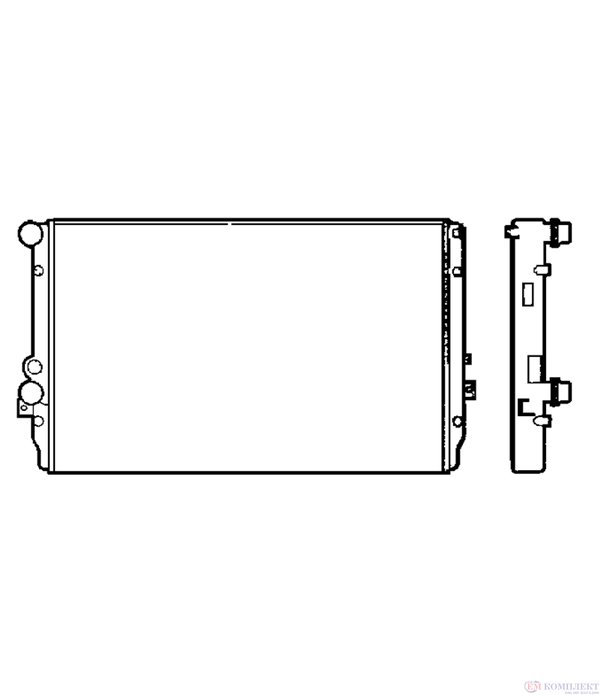 РАДИАТОР ВОДЕН VOLKSWAGEN GOLF IV (1997-) 1.9 TDI - NRF
