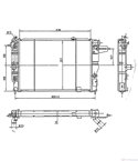 РАДИАТОР ВОДЕН OPEL VECTRA A HATCHBACK (1988-) 2.0 i 16V - NRF