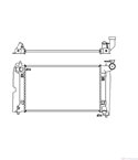 РАДИАТОР ВОДЕН TOYOTA COROLLA SEDAN (2001-) 1.6 VVT-i - NRF