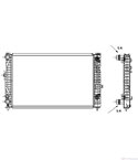 РАДИАТОР ВОДЕН AUDI A4 AVANT (1995-) 1.8 quattro - NRF