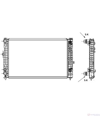 РАДИАТОР ВОДЕН AUDI A4 AVANT (1995-) 1.8 quattro - NRF