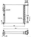 РАДИАТОР ВОДЕН PEUGEOT 309 I (1985-) 1.3 - NRF