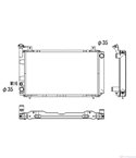 РАДИАТОР ВОДЕН NISSAN SUNNY II TRAVELLER (1986-) 1.7 D - NRF