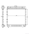 РАДИАТОР ВОДЕН MERCEDES W123 COMBI S123 (1977-) 280 TE - NRF