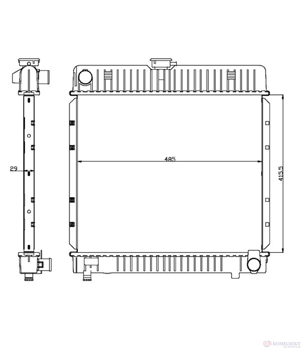 РАДИАТОР ВОДЕН MERCEDES W123 COMBI S123 (1977-) 280 TE - NRF