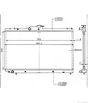 РАДИАТОР ВОДЕН TOYOTA STARLET (1989-) 1.3 12V - NRF
