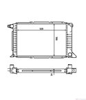РАДИАТОР ВОДЕН FORD TRANSIT (1994-) 2.5 TDI - NRF