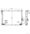 РАДИАТОР ВОДЕН BMW 3 SERIES E46 COUPE (1999-) 330 Cd - NRF