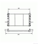 РАДИАТОР ВОДЕН FORD SIERRA COMBI (1987-) 1.6 - NRF