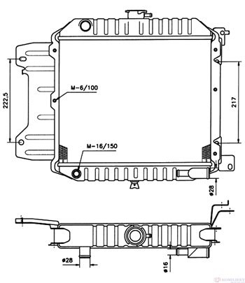 РАДИАТОР ВОДЕН NISSAN CHERRY (1982-) 1.5 - NRF