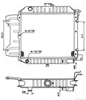 РАДИАТОР ВОДЕН NISSAN SUNNY I TRAVELLER (1982-) 1.5 - NRF