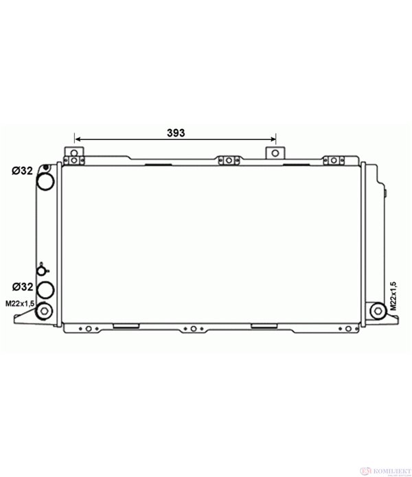 РАДИАТОР ВОДЕН AUDI COUPE (1980-) 1.8 GT quattro - NRF