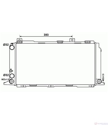 РАДИАТОР ВОДЕН AUDI COUPE (1980-) 1.8 GT - NRF