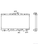 РАДИАТОР ВОДЕН TOYOTA COROLLA (1979-) 1.8 D - NRF