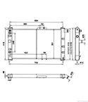 РАДИАТОР ВОДЕН DAEWOO CIELO SEDAN (1995-) 1.5 - NRF