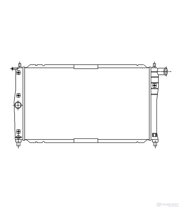 РАДИАТОР ВОДЕН DAEWOO LEGANZA (1997-) 2.0 16V - NRF