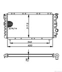 РАДИАТОР ВОДЕН RENAULT R 18 (1978-) 2.0 - NRF