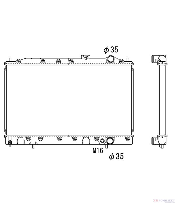 РАДИАТОР ВОДЕН MITSUBISHI LANCER IV (1988-) 1.6 16V - NRF