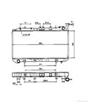 РАДИАТОР ВОДЕН NISSAN ALMERA I (1995-) 2.0 D - NRF