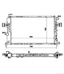 РАДИАТОР ВОДЕН OPEL ASTRA G HATCHBACK (1998-) 1.7 TD - NRF