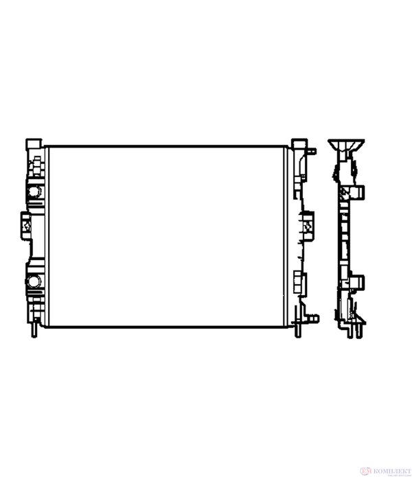 РАДИАТОР ВОДЕН RENAULT MEGANE II COMBI (2003-) 1.6 16V - NRF