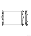 РАДИАТОР ВОДЕН RENAULT SCENIC II (2003-) 1.6 16V - NRF