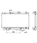 РАДИАТОР ВОДЕН TOYOTA AVENSIS (1997-) 2.0 - NRF
