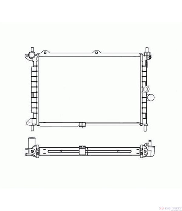 РАДИАТОР ВОДЕН OPEL ASTRA F COMBI (1991-) 1.7 TDS - NRF