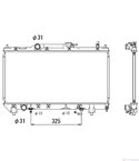 РАДИАТОР ВОДЕН TOYOTA AVENSIS (1997-) 1.8 - NRF